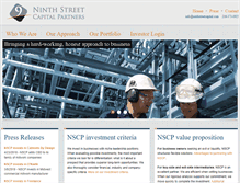 Tablet Screenshot of ninthstreetcapital.com